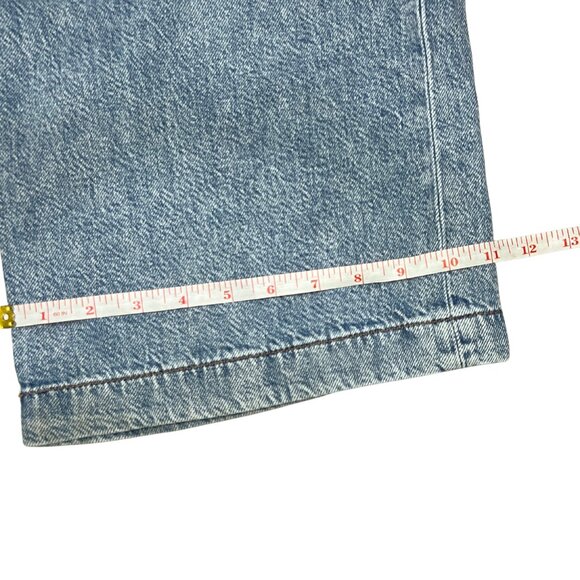 Aeropostale High Rise Cargo Jeans Light Wash Straight Leg Utility Y2K Women's L - Picture 14 of 15